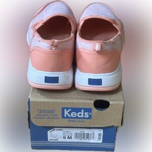 Keds women Coral and Pink Slip-On Sneakers